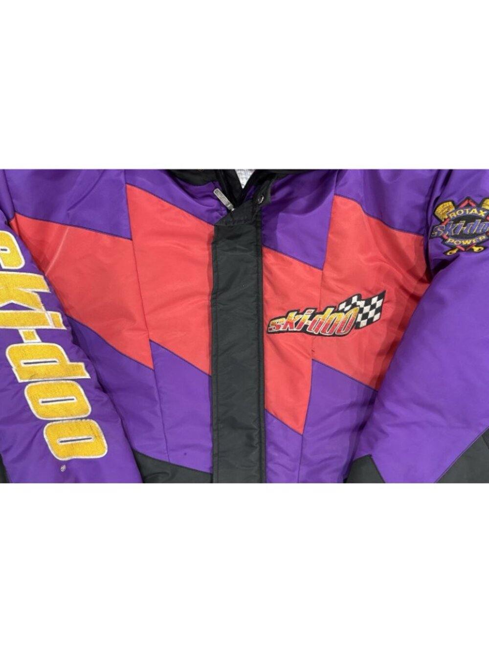 Vtg Ski-Doo Bombardier Jacket Mens Size Xtra Large Snowmobile XL Shark tooth - Picture 3 of 16
